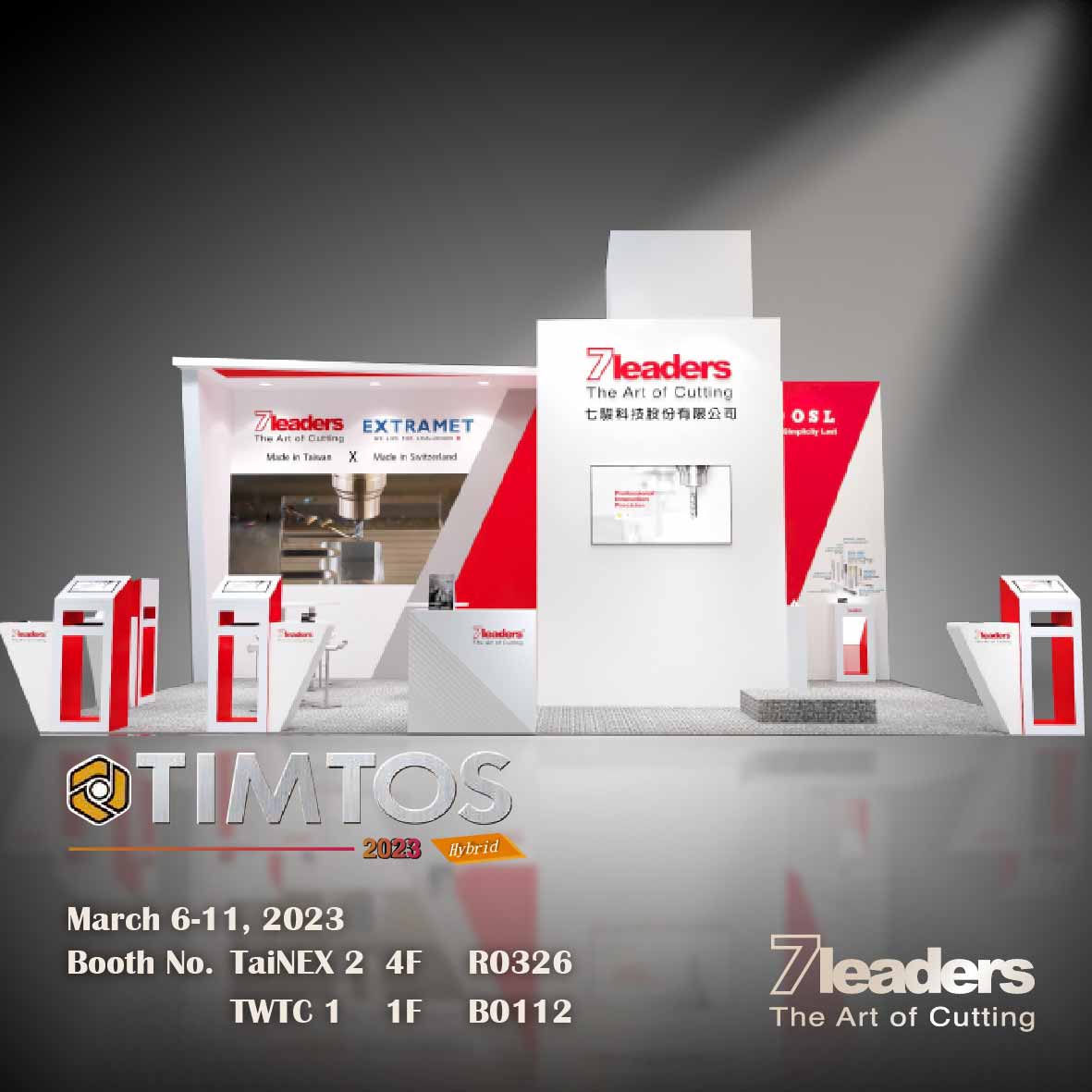 7Leaders_tools's tweet photo. TIMTOS 2023! Coming Soon!
March 6-11, 2023
7Leaders Booth No. TaiNEX 2 4F R0326 / TWTC 1 1F B0112 https://t.co/kLsimQKIYd