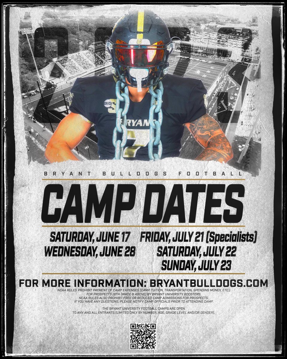 NE6FB_Recruits's tweet image. #CatholicConference🏈
               𝐂𝐀𝐌𝐏 𝐒𝐙𝐍 
@BryantUFootball is on the⏰
           #ProvingGround