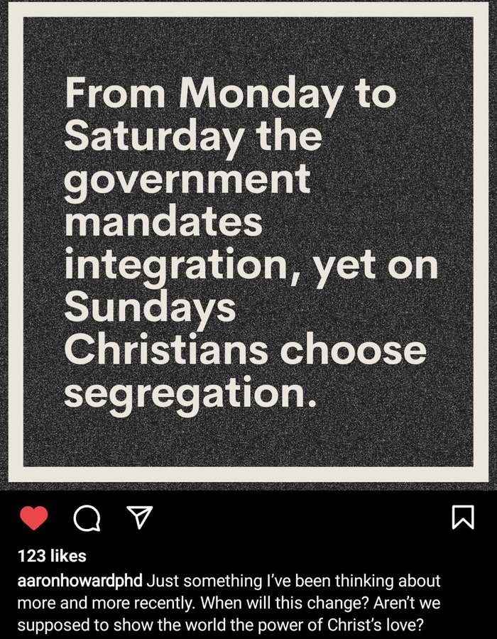 harvey_pk's tweet photo. @runnerswayPK #myopinion in the communities we are allowed to define for ourselves, the basic principles of TRUST, COMPASSION, and ACCOUNTABILITY are understood and shared amongst those who DECIDE to be apart of it. 

I do not think race is the main factor that most churches choose to divide. https://t.co/yz83a0yleQ