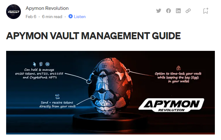 WhiteChocoHashy's tweet photo. Rug be gone! 

@ApymonOfficial  community team led by @cryptorobo747 deploys decentralized time lock vaults 🪙🖼️🏦🔒⏱️🥚📰

#Crypto #news #CryptocurrencyNews #CryptoNews #Apymon #DecentralizedFuture
#NFTProjects #rugpull #rugpullcommunity #eggs https://t.co/DkdzJXBVZu