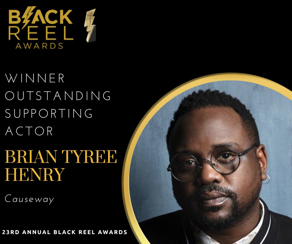 Outstanding Supporting Actor Winner: #briantyreehenry #causeway #blackreelawards #bolts23