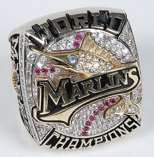 Fish on the Farm on X: The #Marlins will give away a replica 2003 World  Series ring on August 2nd against the Phillies.* On that date in '03, Mike  Lowell hit his