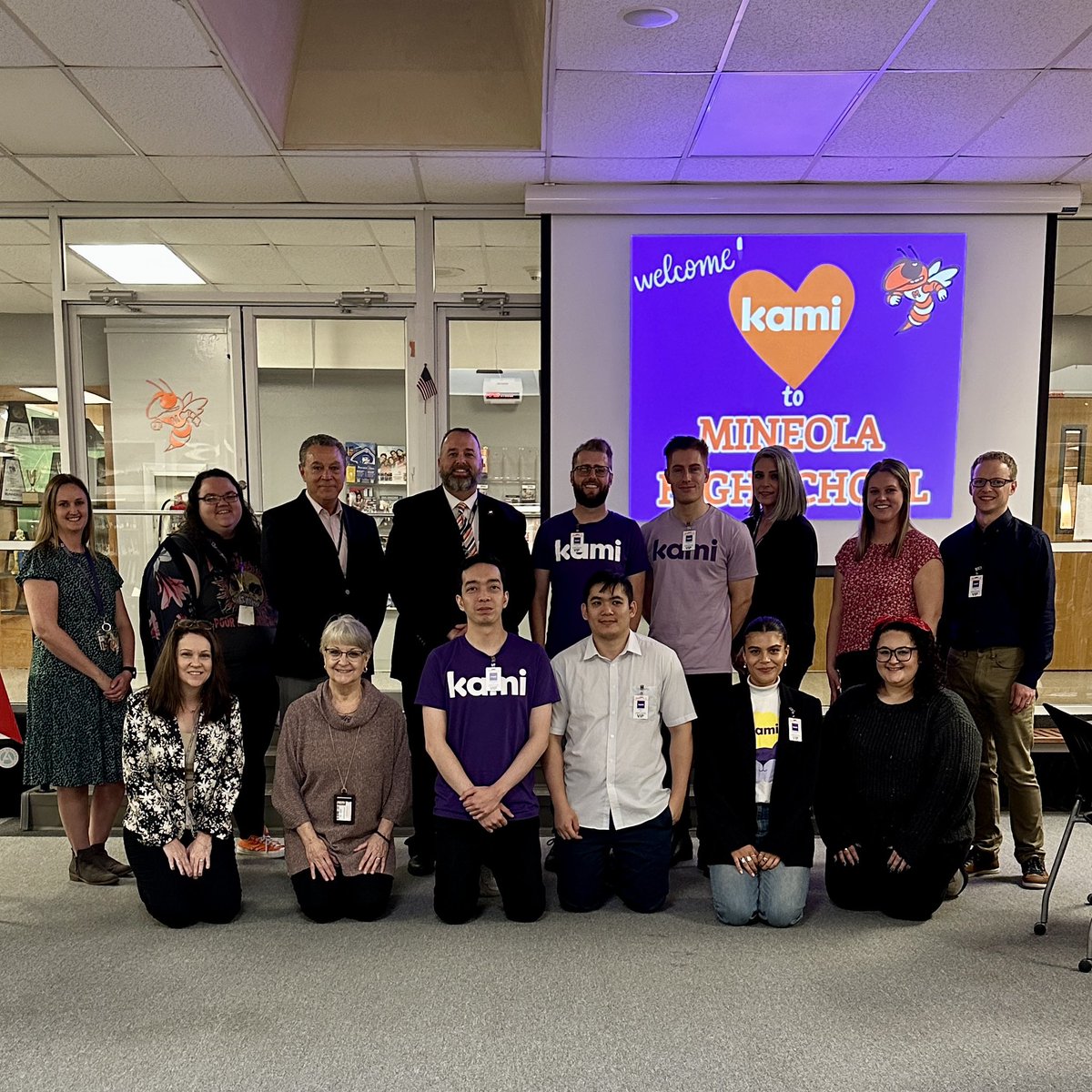 TaraKendyle71's tweet photo. Thank you @KamiApp for visiting our school &amp;truly caring about what our TX students need ! 
We🫶 you all! 💜#kamiapp #edtech #txed @KETK @CodyMize @stottern @MineolaISD @mineolahigh @vanessa__vee @kie_bri @VanSTEAMBus @hannahjawad_  @LouisEstherr @ChelsandGlasses https://t.co/MH5jYHpTyh