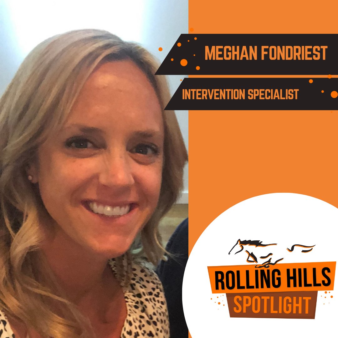 RHLSD_Colts's tweet photo. Meet this week's staff spotlight, Meghan Fondriest, Intervention Specialist. ⭐ She says, “My favorite part of being a Colt is the kids and the pride the staff has in being a Colt!” Thank you, Meghan, for your continued hard work in our Rolling Hills schools! #GoColtsRH https://t.co/SweNbQIigy
