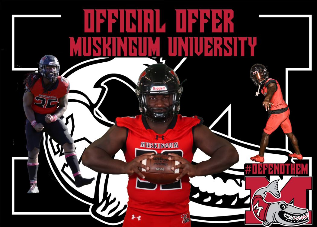 Blessed to receive an offer to <a href="/MuskingumFB/">Muskingum Football</a> thank you        Co. Hill for the opportunity