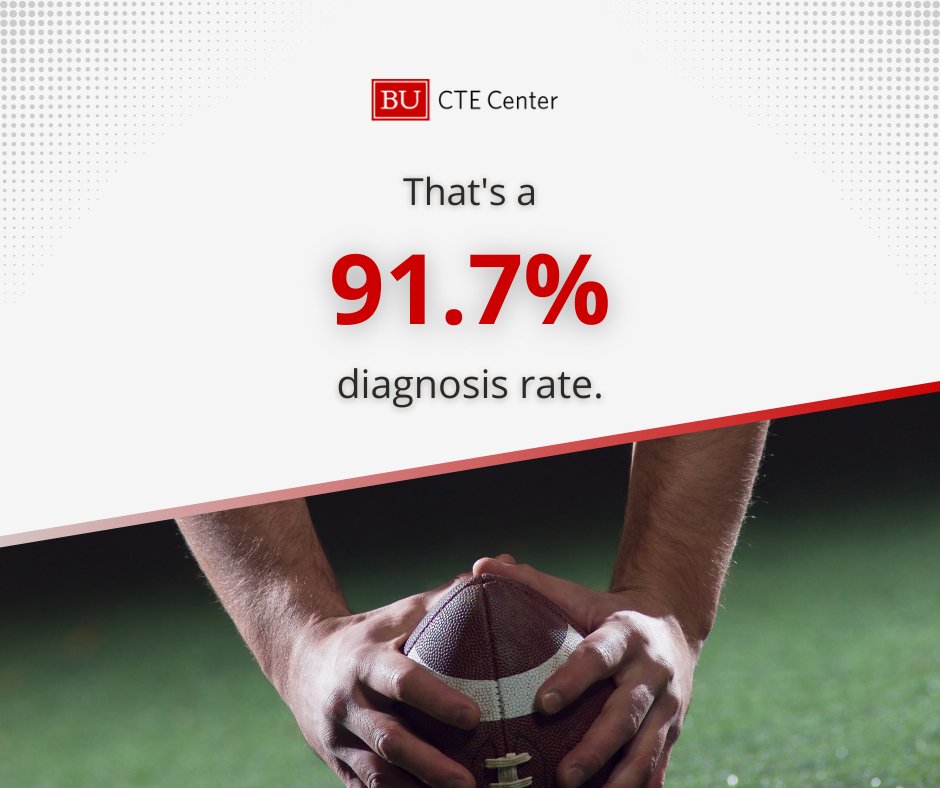 Today the BU CTE Center announced that 345 of the 376 former NFL players studied were diagnosed with CTE. 

To learn more about our work with CTE and former American football players, please visit bu.edu/cte.

#BUCTE