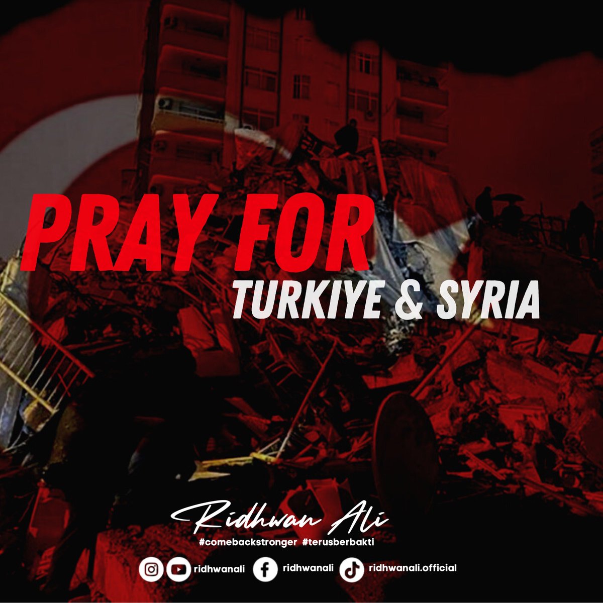 ridhwanali's tweet photo. Kami mendoakan kesejahteraan dan kebangkitan Turkiye serta Syria selepas tragedi ini. 

#RidhwanAli
#turkiye 
#syria https://t.co/TDhNts9RRW