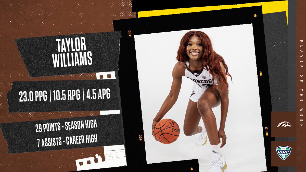 Williams Claims MAC Player of the Week🤩🔥 

📰 buff.ly/3JHrHLp 

#BroncosReign
