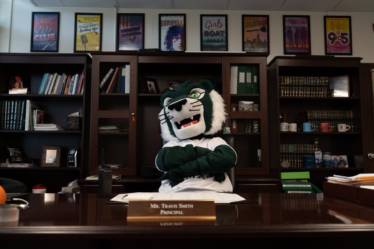 I may have to find a new desk: Po looks pretty good in that seat!  A special thank you @RamapoBoosters for Po's new look. @RIHSuper @RHSAthleticDir #PoPride #LetGoPo