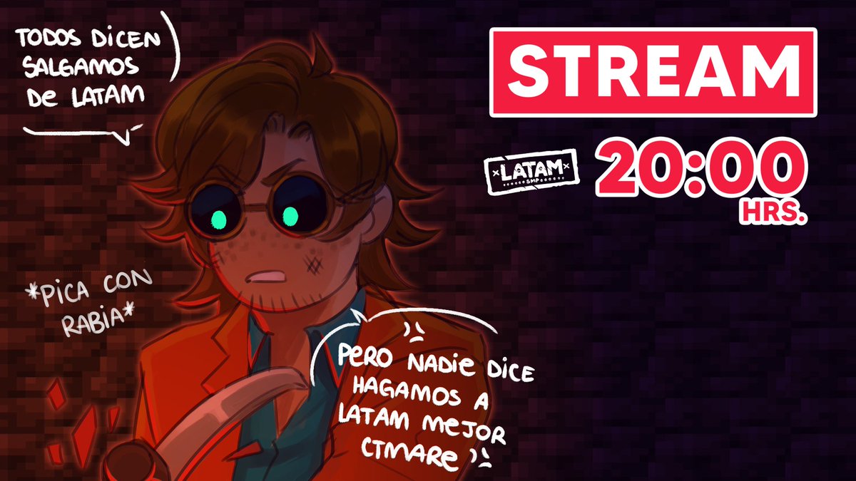 Themadmaam's tweet image. YA ESTAMOS EN VIVO! (dice 20 pero hagamos que dice 18) svsvs
twitch.tv/LWLthemadmaam

Latam SMP!  | Día 7 creo | Dibujemos al Tem y hablemos del Quacks pendejoo no dura nada XD pero así lo tkm &amp;lt;3

#LatamSMP #MinecraftRol