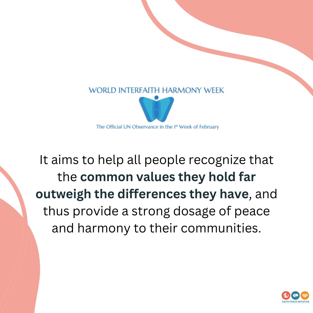 For #WorldInterfaithHarmonyWeek we are reminiscing on the interfaith dialogue with the participants of YPI's Israeli-Palestinian Initiative where they shared their personal meaning of religion, faith &amp; traditions.  It led to a more mutual understanding of one another.