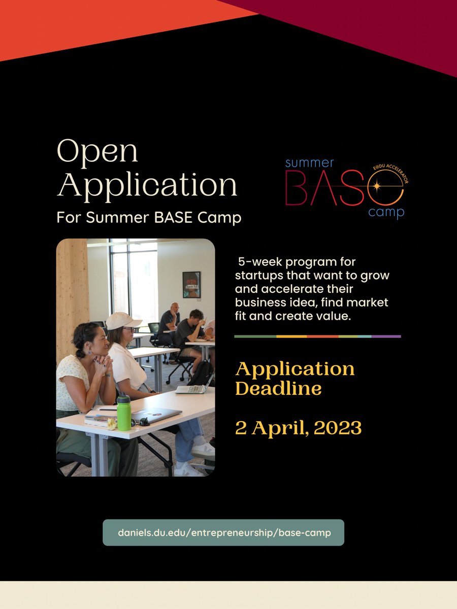 BASE Camp Applications are now open!
