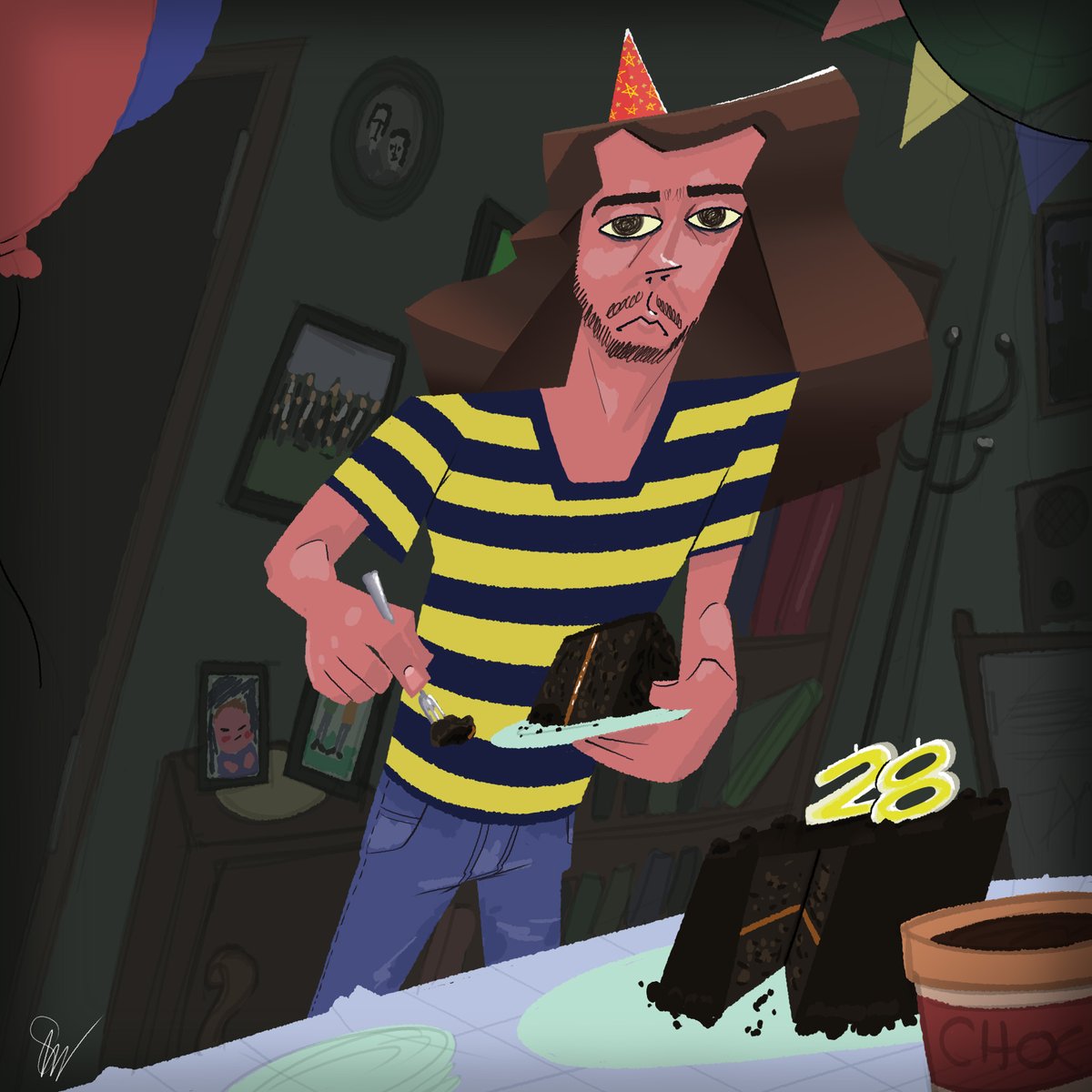 K1Cartoons's tweet image. Brithday Boy