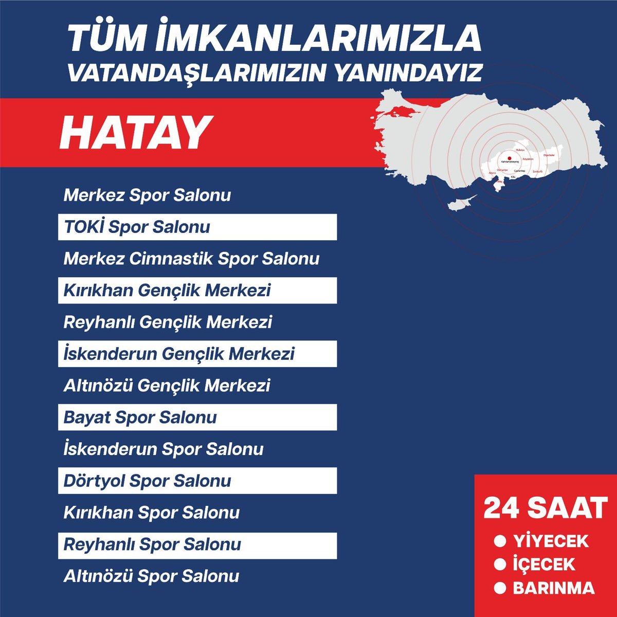 pusholder's tweet photo. Gençlik ve Spor Bakanı Mehmet Kasapoğlu, depremzedeler için hizmet veren tesisleri paylaştı. https://t.co/aWPdZJJiOt