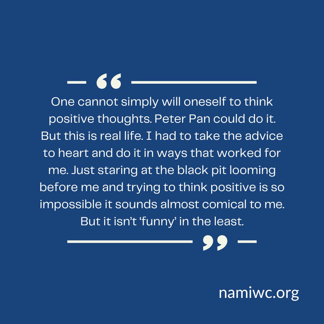 Visit our site for some #positivethinking ideas from one of our contributors. #mentalhealth  namiwc.org/2023/01/31/ref…