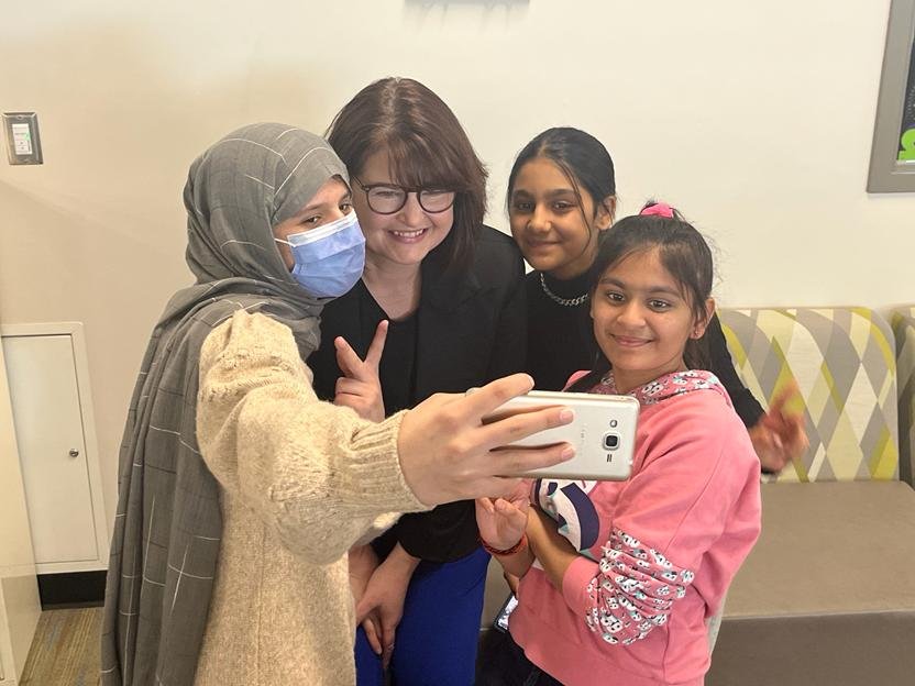 CarlaBeckSK's tweet photo. Absolutely loved the presentations from Grade 8 students at Harbour Landing School today. They're calling on the province to address overcrowding in their school by building one that meets the needs of students.

I'm 💯% on board! Let's make it happen.

#skpoli #yqr #sask #skEd https://t.co/gUQ3rRAid7