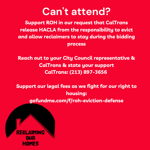 Reclaiming Our Homes tweet media