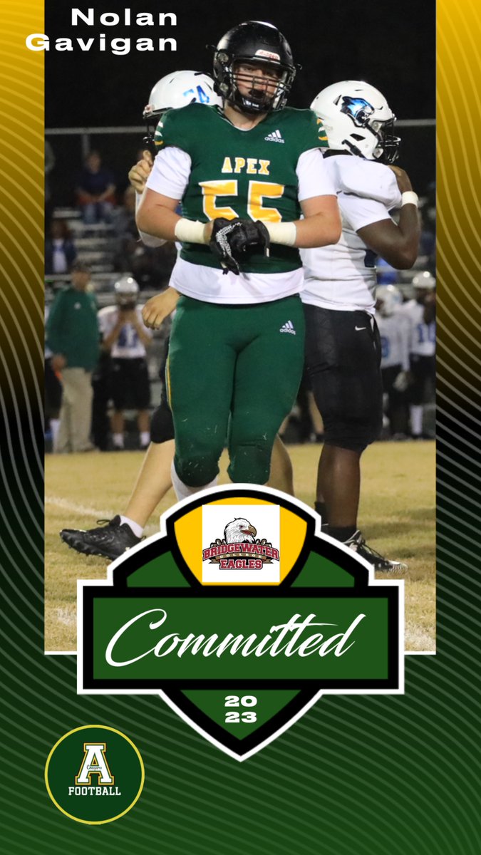 Another One!! Well deserved <a href="/gavigan_nolan/">Nolan Gavigan</a>!! <a href="/HighSchoolOT/">HighSchoolOT</a> <a href="/CoachMozerka/">Coach Mozerka, Felton Grove HS Football Head Coach</a> <a href="/apexhsathletics/">Apex Athletics</a> <a href="/ApexFBRecruits/">Apex High School Football Recruiting</a> <a href="/BH2OFootball/">Bridgewater Football</a> <a href="/CoachMozerka/">Coach Mozerka, Felton Grove HS Football Head Coach</a>