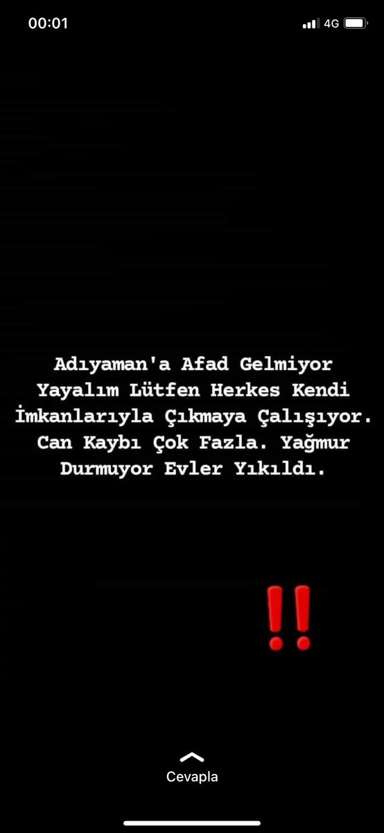 Adıyaman gerçekten kötü durumda internleri az çektiği için ben paylaşım yapıyorum #deprem <a href="/OguzhanUgur/">Oğuzhan Uğur</a> <a href="/derin_tunncc/">Derin</a> <a href="/BabalaTv/">BaBaLa TV</a>