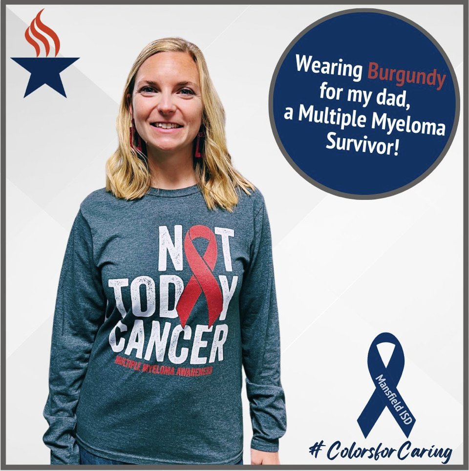 mansfieldisd's tweet photo. Thanks so much to everyone for showing their #ColorsForCaring in support of those affected by cancer. Days like this remind us that we are not alone. See more photos from today here: https://t.co/21QtqjOhkI. https://t.co/1FAnV7383m