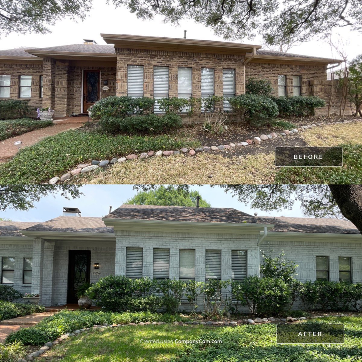 Happy Monday! What better way to start off than some Fresh Paint! Check out this beautiful transformation! 

#exteriorhousepainting #sherwinwilliamspaint #exteriorpaintingcontractor #housepaint #dfwcontractor