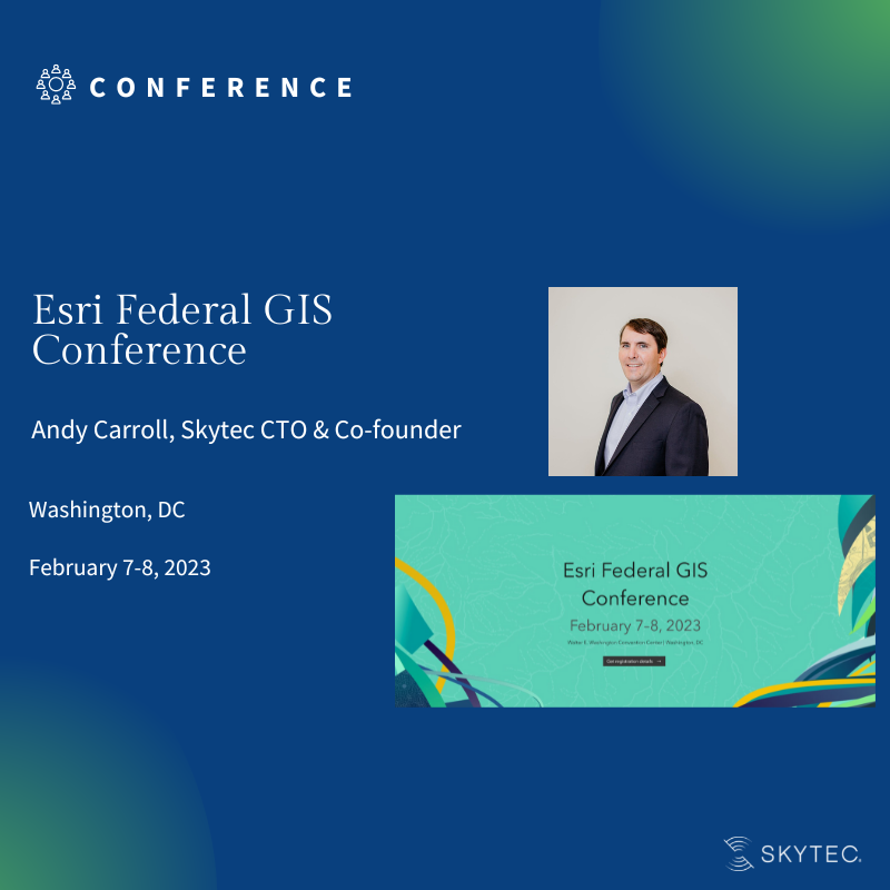 We look forward to attending Esri's Federal GIS Conference taking place Feb. 7-8 in Washington, DC. 

#esripartner #FedGis