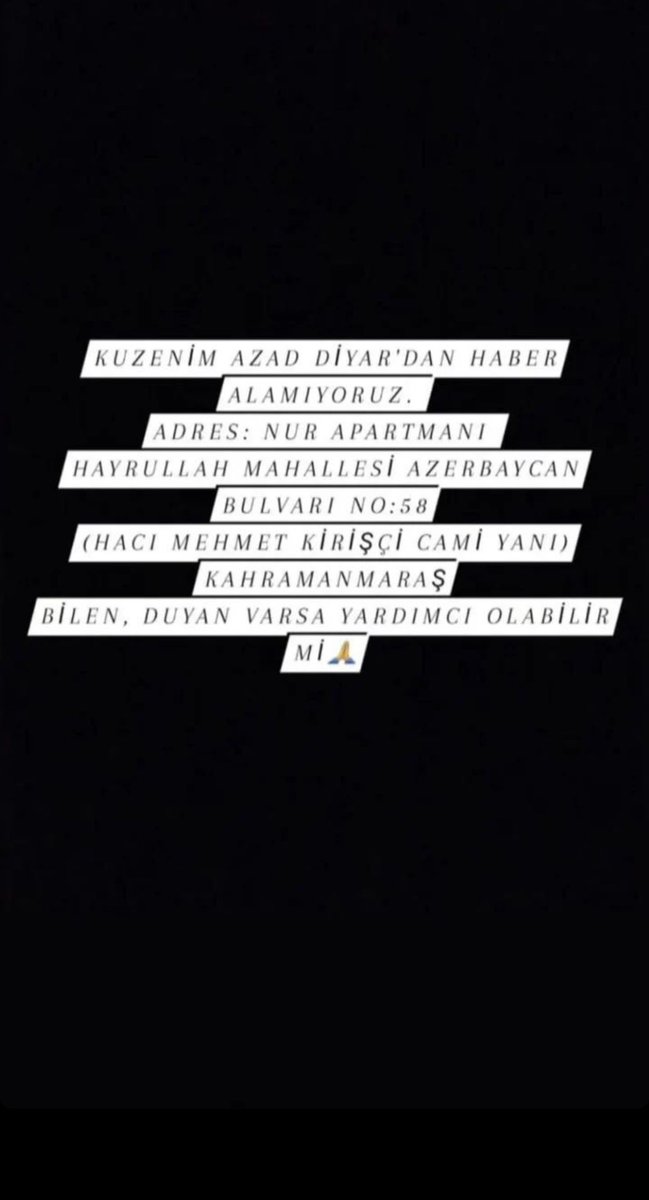CuuporXSpaceRep's tweet photo. Lütfen yardım edin yayın bu fotoğrafı duyan gören olsun telefonu kapalı kuzenimin adıyla seslenin Allah için lütfen ulaşırsanız bana lütfen yazın 🙏🏼 #AFAD #deprem #MARAS #kahramanmarasdepremi #ENKAZALTİNDAYİM #Yardımedin #TurkeyQuake #LUETFENYARDIMEDİN #MARAS #ENKAZALTINDA https://t.co/9ewrC8d8DV