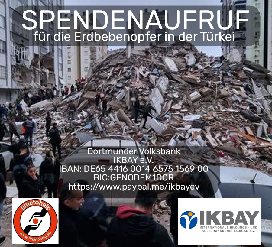 IkbayeV's tweet photo. Nach dem Erdbeben wurde eine Hilfskampagne gestartet, um die Bedingungen zu beseitigen, die sich nachteilig auf das allgemeine Leben ausgewirkt haben, und um den dringenden Bedarf der Katastrophenopfern zu decken.IBAN: DE65 4416 0014 6575 1569 00
https://t.co/tkIlJOWHAH https://t.co/58yyMDcHOv