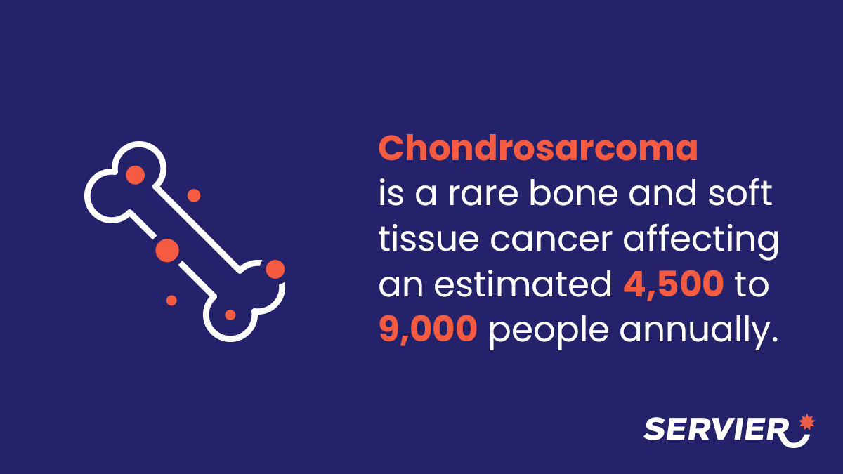 ServierPharma's tweet photo. On Chondrosarcoma Awareness Day we remain committed to the ongoing research of this rare bone and soft tissue cancer, with a focus on developing treatments for patients with IDH mutations. #cswecare https://t.co/V4ly6RnzaA