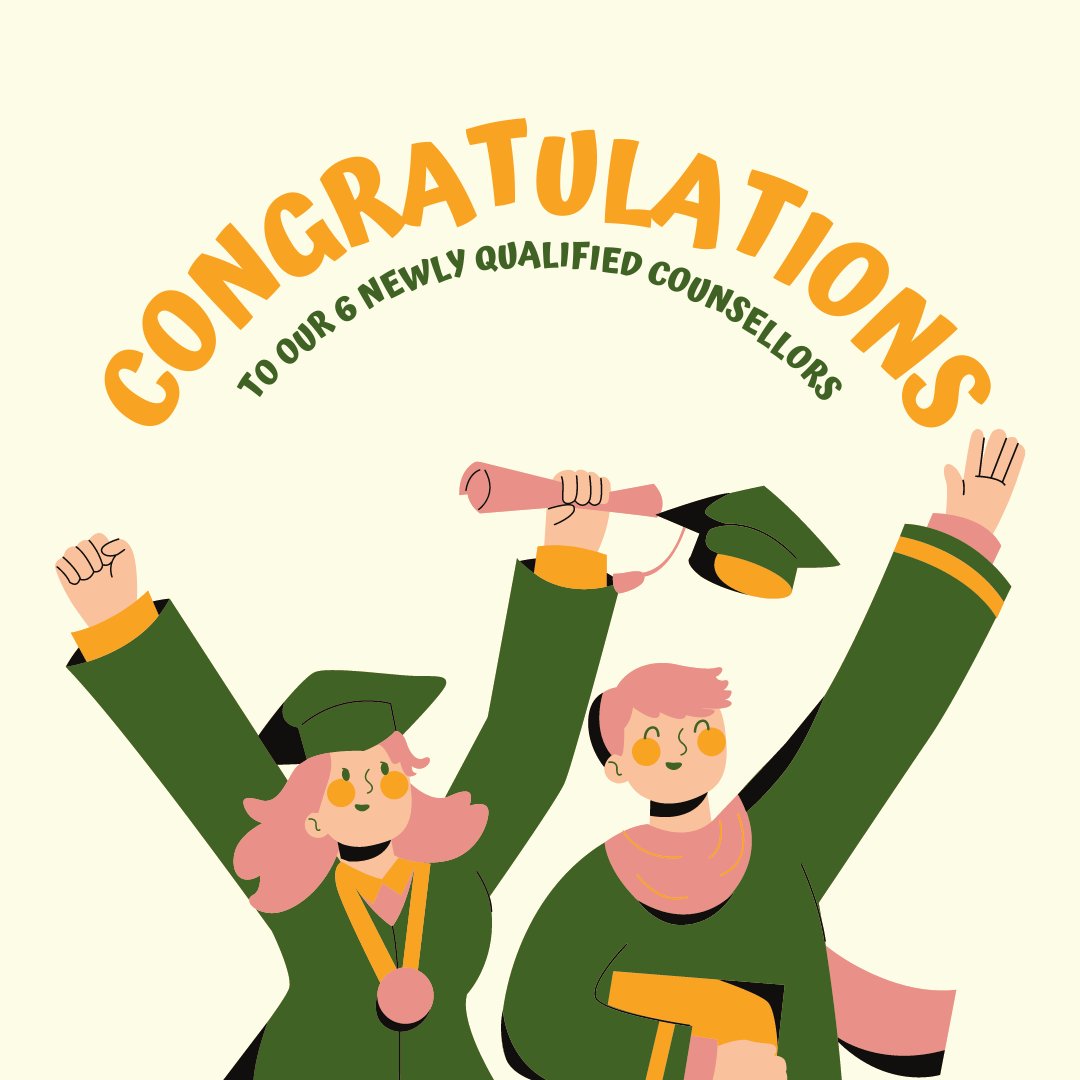 We're so very proud to announce that we have 6 newly qualified counsellors at Jasmine House!🎓

Our counsellors offer an amazing service which provides an opportunity for survivors to explore and work through their experiences of sexual violence.✨

#ItsNotOk