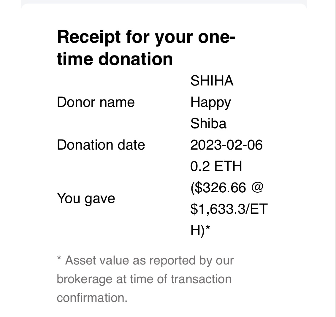 Second donation done!