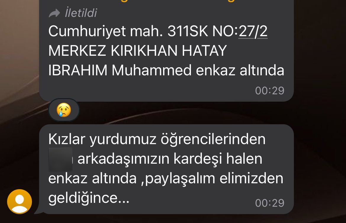 sevdeoezcan's tweet photo. Yardımcı olun, yayalım lütfen.  #deprem #Hatay #Turkey #seferberlik #ohal #iskenderun #Enkaz #enkazaltındayım #earthquake #hataydepremi #PrayForTurkey #hatayafad #YARDIM #earthquake #hatayyardimbekliyor #hatayafad #AFAD #afadadiyaman https://t.co/RYwJG2ckVH