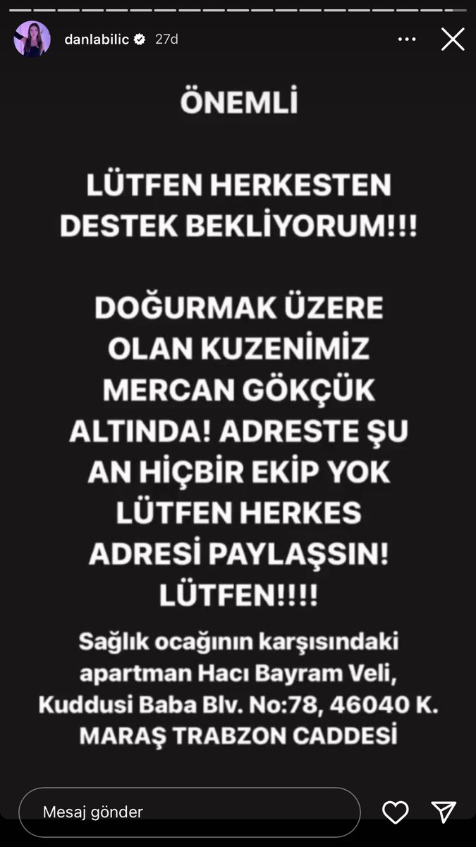 @Endless35969322 @yormabeni13 @TC_icisleri @AFADBaskanlik @ahbap @haluklevent ACİL YARDIM 🚨🚨🚨‼️‼️‼️‼️YAYILSIN HEMEN