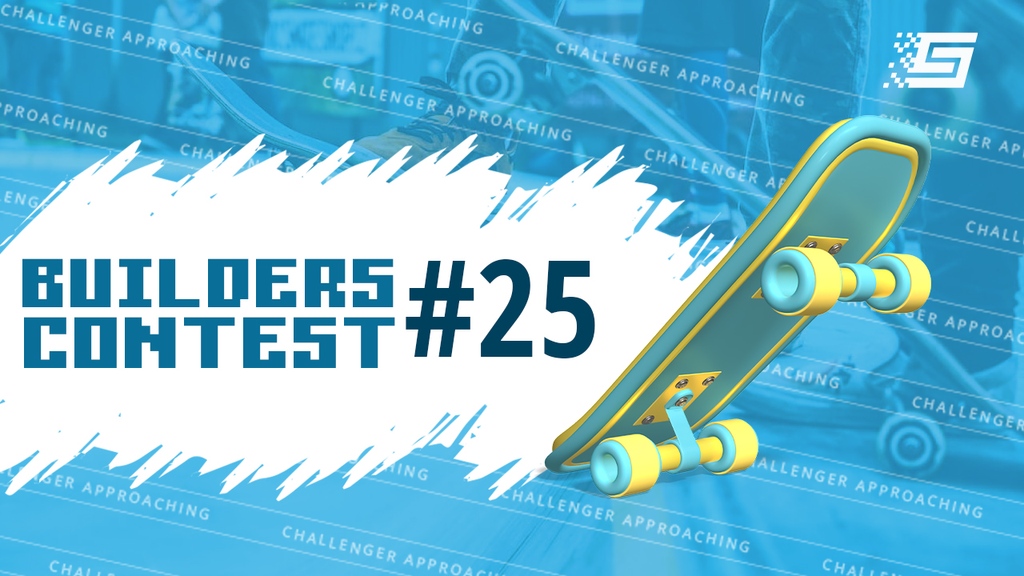 🚨The Sandstorm <a href="/TheSandboxGame/">The Sandbox</a> Builder Contest 25 is LIVE 🚨 
#TSBContest25 #builderscontest25

THEME: Skate park 

Objective: Create a custom Skatepark with 2 objects or more 🛹

Deadline: FEB 19th 2023 23:59 PM UTC

Read all rules:
app.sandstorm.co/contest