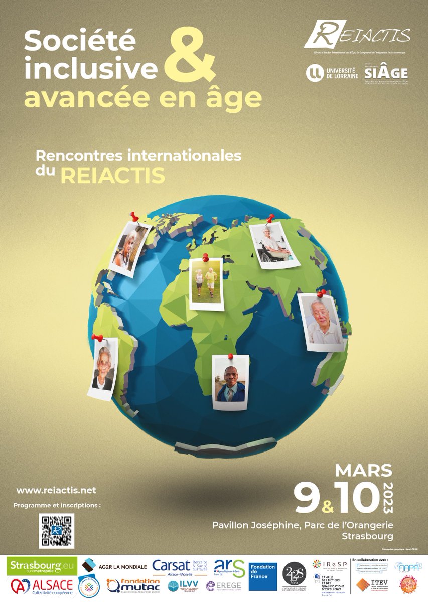 Nous avons le plaisir de vous inviter aux Rencontres internationales du REIACTIS qui auront lieu les 9 et 10 mars 2023 à Strasbourg (Pavillon Joséphine, Parc de l'Orangerie)!
Programme (susceptible de modifications) et inscription (gratuite) via ce lien : reiactis.net/programme-stra…