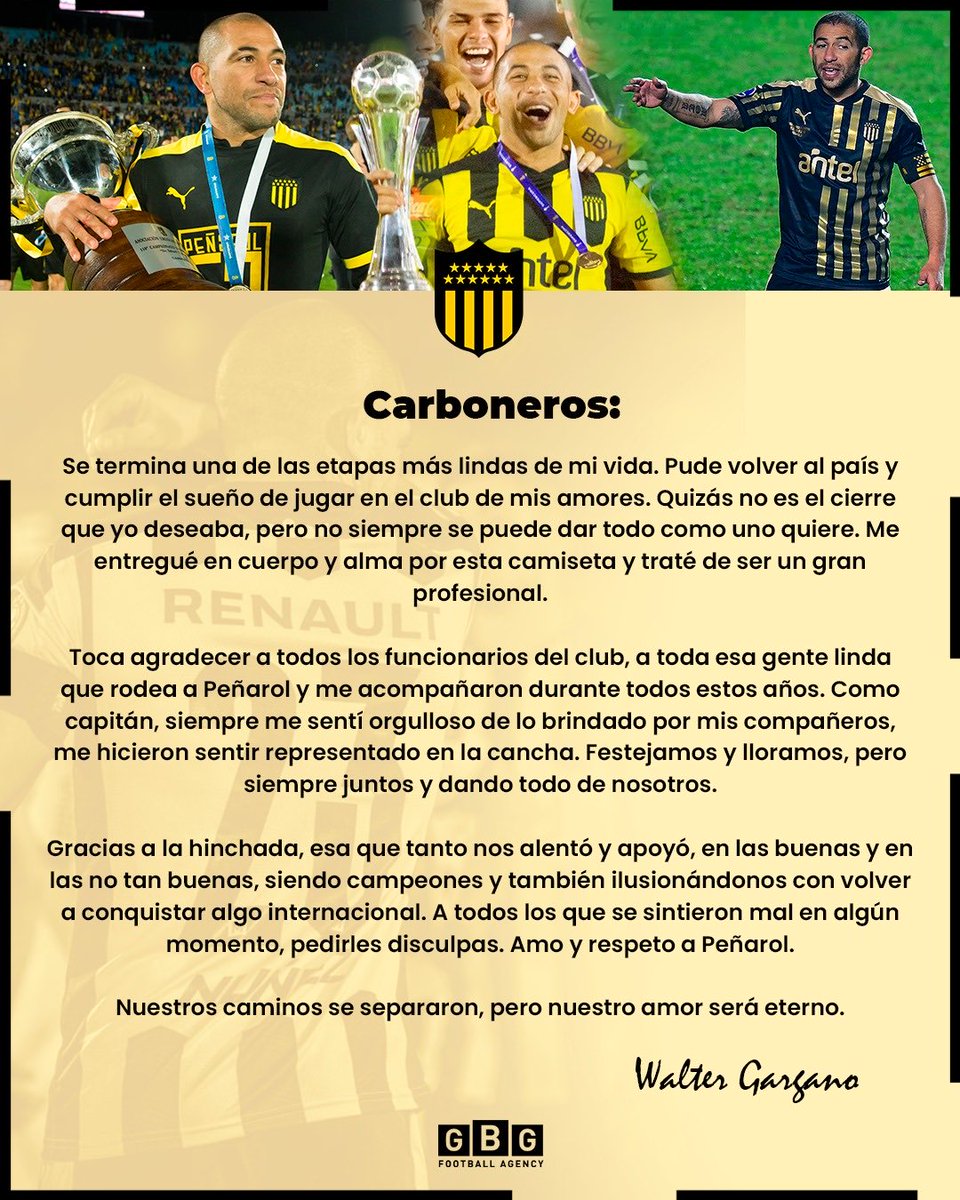 Gracias PEÑAROL 🖤💛🖤💛