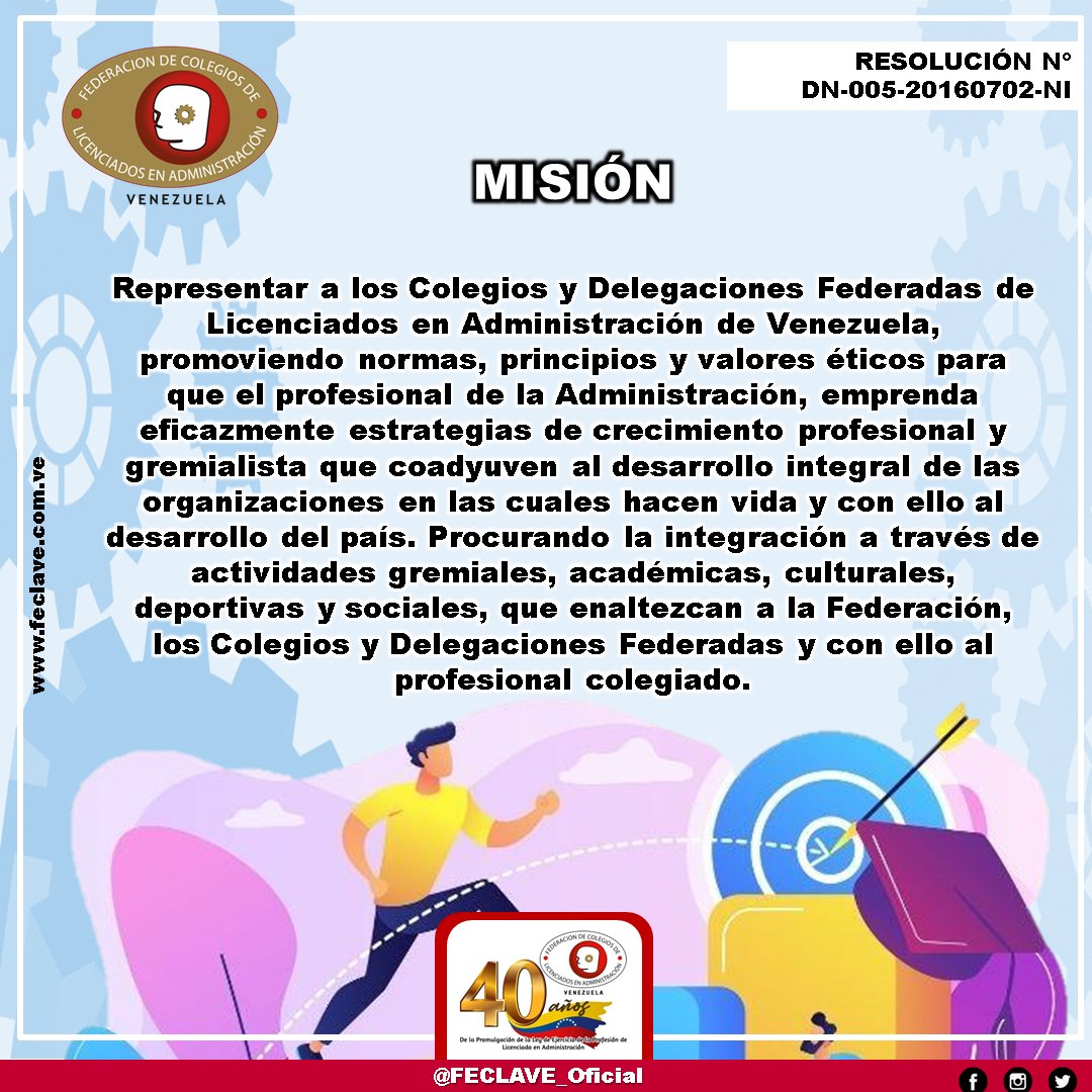 FECLAVE_Oficial's tweet photo. #FECLAVE
Marco Filosófico Gremial: MISIÓN
Ver más en nuestra web: https://t.co/8XXIIH3dHB
#6feb https://t.co/c7DZZEgsz8