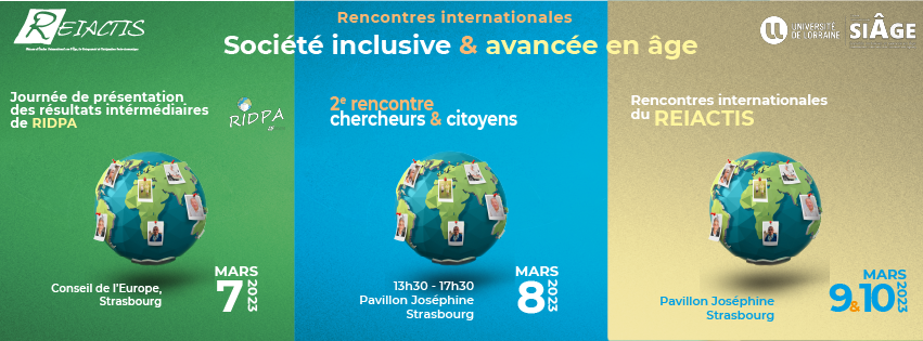 BONNE NOUVELLE : les inscriptions pour les Rencontres internationales du REIACTIS  et Chaire SIAGE, qui auront lieu du 7 au 10 mars 2023, sont ouvertes!
Vous trouverez toutes les informations sur la page dédiée sur le site du REIACTIS : reiactis.net/reiactis-stras…