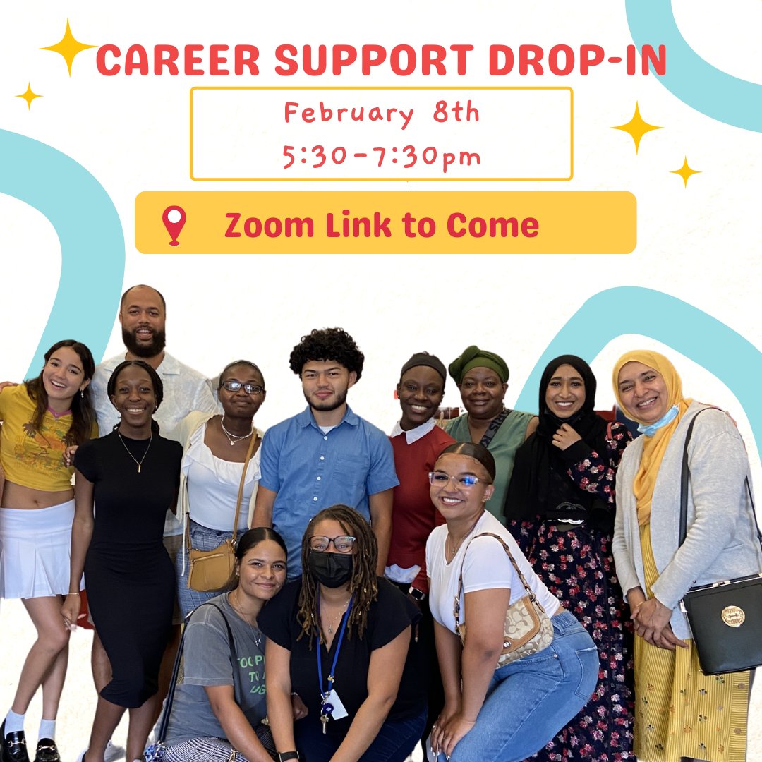 Miss our last Career Support Drop-In Session? No worries! THIS Wednesday, February 8th from 5:30-7:30pm our helpful College and Career Team is hosting a Career Drop-In Session VIRTUALLY. RSVP here: forms.gle/GfwjmLBQWRwRZ4…. Questions? Email Tait Wade at twade@westendhouse.org.
