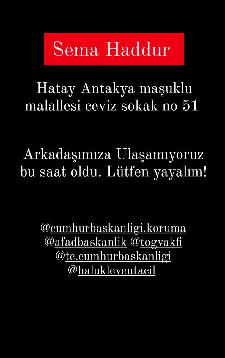 eelcinhilal's tweet photo. @Merihdemiral Arkadaşımız ve kardeşlerinden hala haber yok ne olur destek olun yardımcı olun ulaşalım lütfen 🙏 https://t.co/VslPJLkAYo