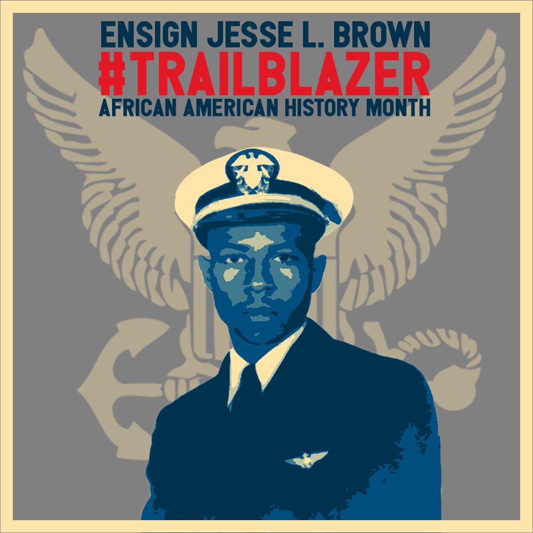 Distinguished service
Ensign Jesse Brown posthumously received the Distinguished Flying Cross, Air Medal &amp; Purple Heart for valor in the #KoreanWar.

His story was recounted in "<a href="/DevotionMovie/">Devotion</a>," a 2022 film based on a book by <a href="/AdamMakos/">Adam Makos</a>. 
📷 @USNHistory #BlackHistoryMonth