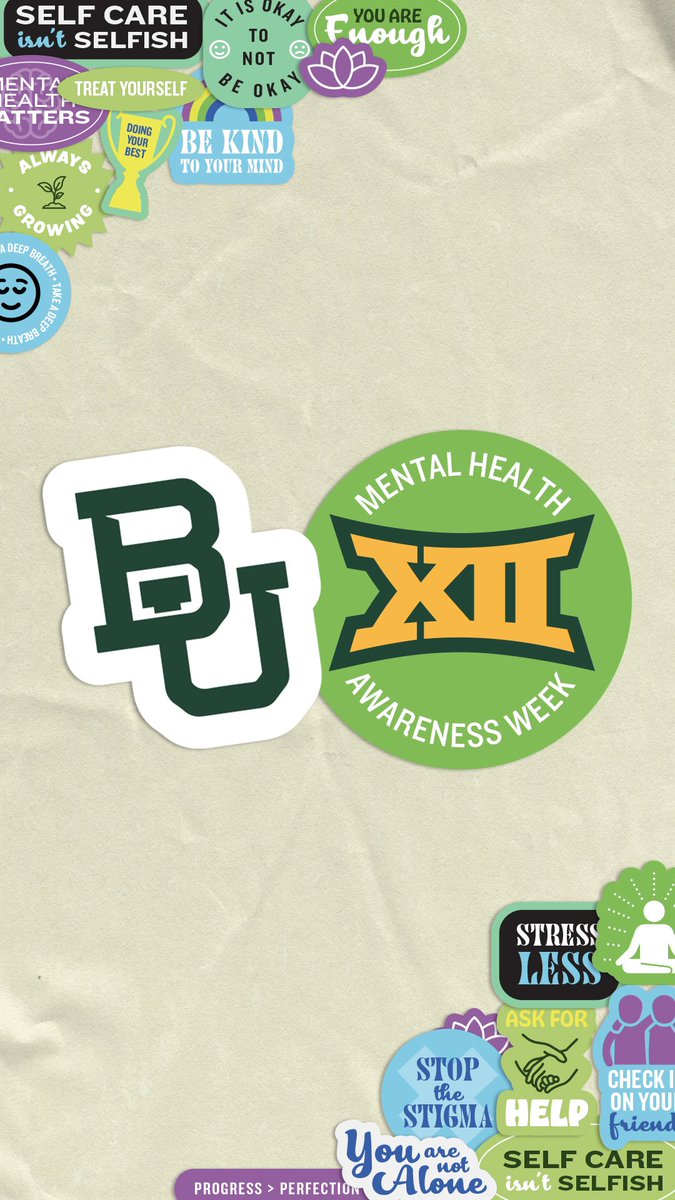 BaylorAthletics's tweet photo. The Bears are committed to bringing visibility to mental health 💚

During yesterday’s @BaylorAcroTumb meet, we recognized our mental health &amp; team support staff that are integral in our student-athletes’ wellbeing throughout their time as a Bear. 

#SicEm | #Big12BreaksTheStigma https://t.co/7hSyl3vjg8