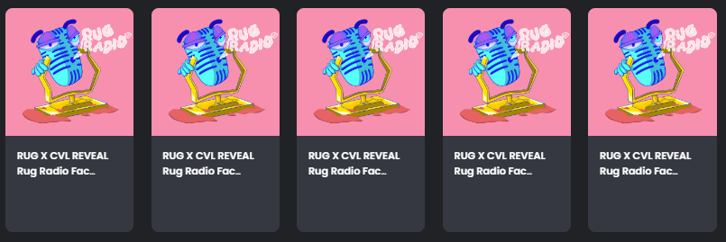 KenobiDesigns's tweet photo. I am now the proud owner of several [unrevealed] @coryvanlew artworks. These @RugRadio pfps were essentially free claims for Genesis Rug holders. How could this happen? Naturally, I blame @farokh. https://t.co/ZlCY74yGGI
