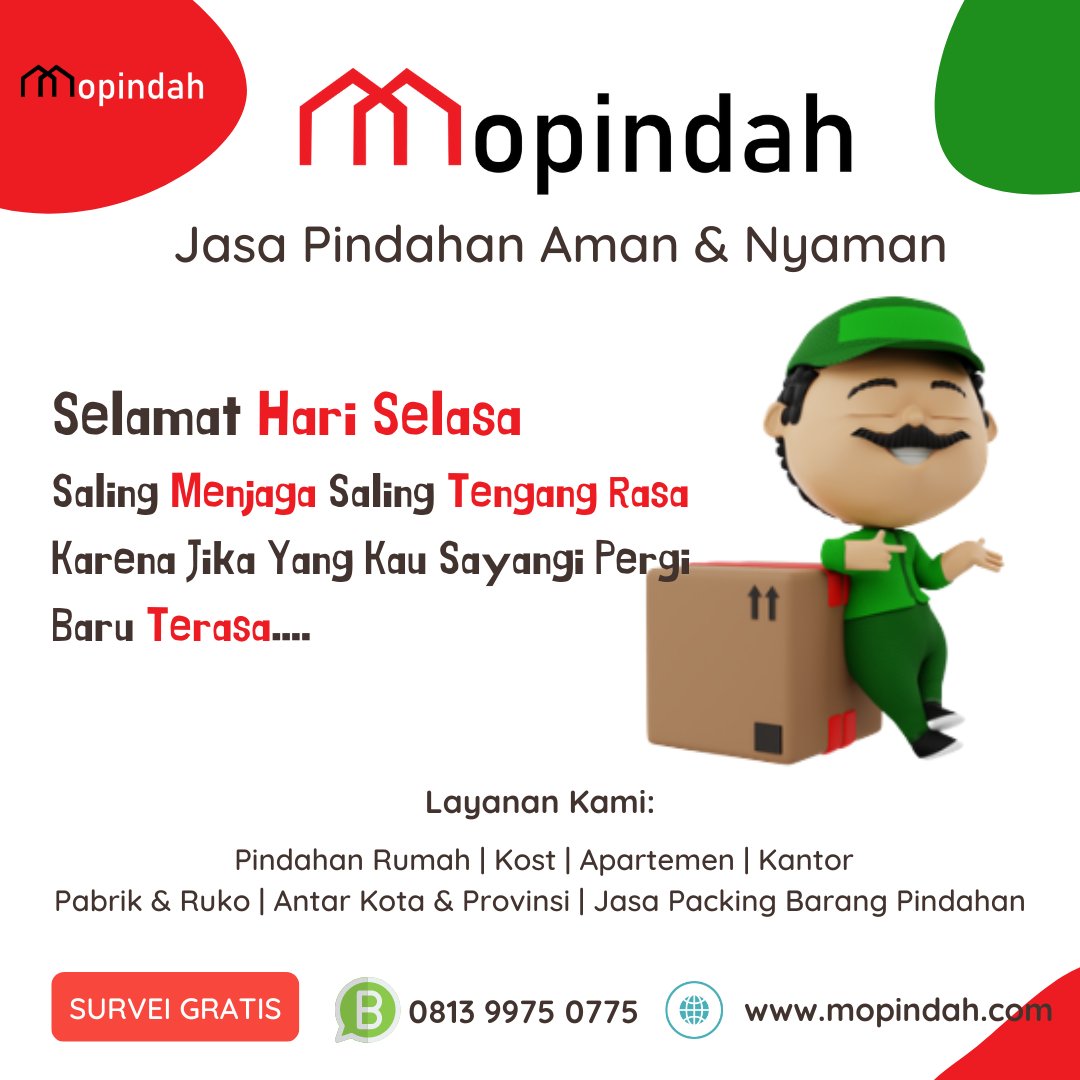 mo_pindah's tweet photo. Selasa itu : SEmakin LAma semakin SAyang. Selamat hari Selasa, Kamu yang merebut hatiku...
#mopindah #jasapindahan https://t.co/1o7TZhd0Qt