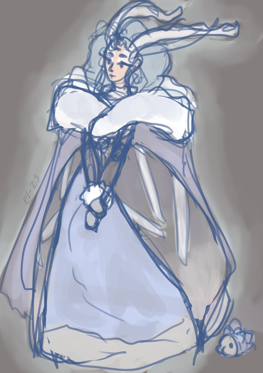 Elsweart's tweet photo. Frosmoth doodle https://t.co/HIS0DvwIre