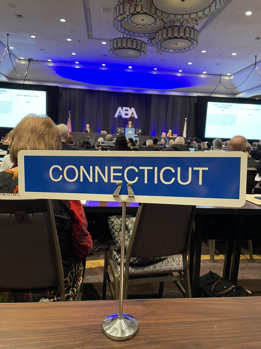 Partner Cindy Cieslak is in New Orleans at the ABA midyear meeting representing Connecticut’s young lawyers on policy being advanced by the ABA House of Delegates! We are proud of all of the work CT’s delegation is doing! #ABAMidyear #aba #ctbar  #younglawyers