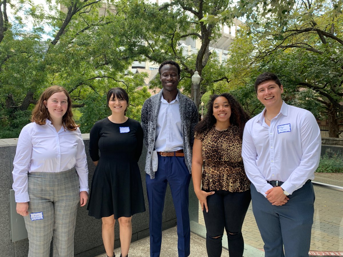 txsturise's tweet photo. All 5 of our Texas State U-RISE Scholars presented at #ABRCMS22. #undergraduateresearch #gradschoolbound @TXSTChemBiochem https://t.co/54iA5vleCP