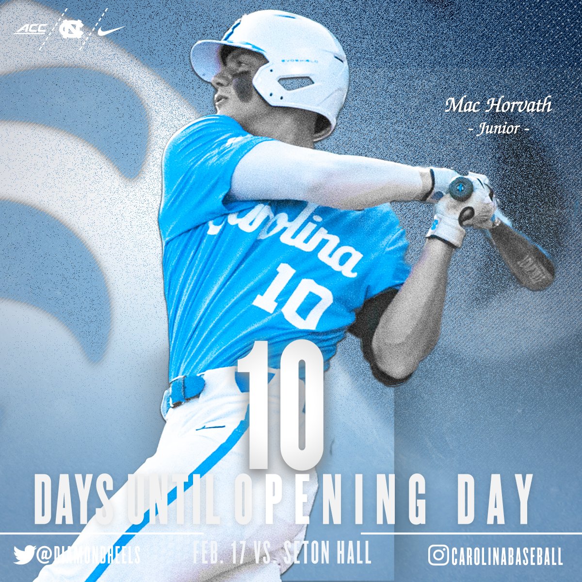 The countdown has entered its final 10 days! The light at the end of the tunnel is getting brighter. Tar Heels baseball is almost here! Order your tickets today.😀🐏⚾️

🎟️ - bit.ly/3Y5QaxY
🗓️ - bit.ly/3k4lQoM