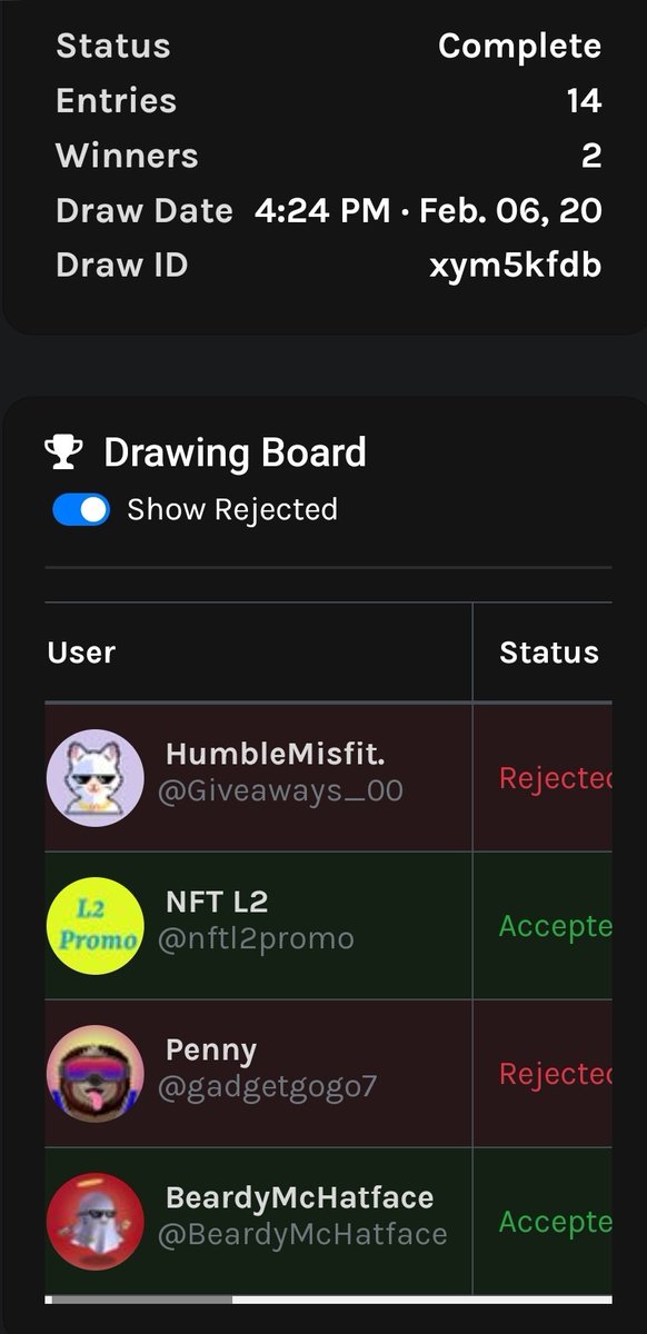 Space_Takers's tweet photo. Winners 🏆 Congrats!
• @nftl2promo
• @BeardyMcHatface

✔️ https://t.co/4qXeLNjgjq

#twitterpicker #spacetakers #NFTGiveaways
#spacesaga #ingn #communitylove 

2 winners rejected due to not following. https://t.co/0FveAvjiVZ