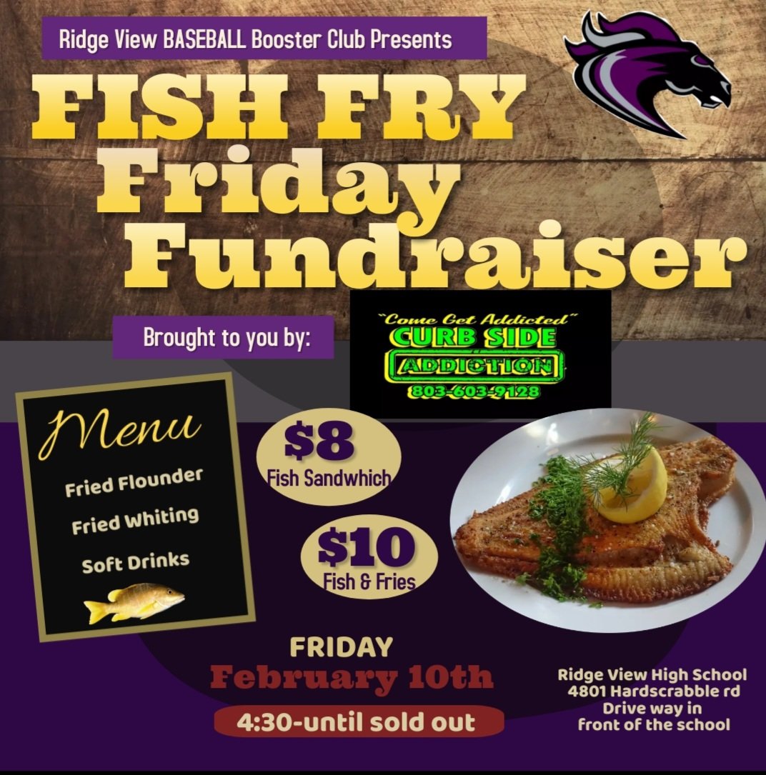 rvbasesloaded's tweet image. Come support RV Baseball for FISH FRY FRIDAY FUNDRAISER!!!
March 10th 4:30- Until

Brought to you by CURBSIDE ADDICTION 

Location: In front of School main entrance

@TheRVBaseball
@RidgeViewSports